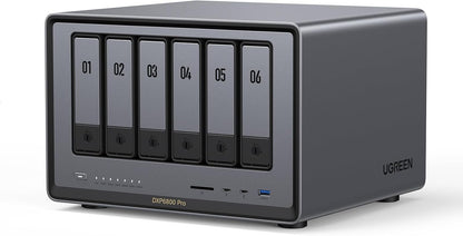 UGREEN NASync DXP4800 4-Bay Desktop NAS, Auto Backup Phones/PCs Private Cloud Storage for Home & Office, Intel N100 Quad-core CPU, 8GB DDR5 RAM, 32G eMMC, 2 * 2.5GbE, Dual M.2 Slots, 4K HDMI(Diskless) - PuriLite