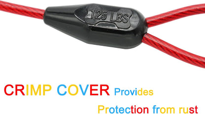 Petest 25ft Reflective Tie-Out Cable for Small Dogs Up to 35 Pounds - PuriLite