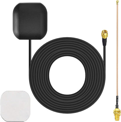 Bingfu Vehicle GPS Navigation Antenna Active GPS Antenna with Fakra C Right Angle Connector Compatible with Car Truck GPS Navigation Receiver System Factory DVD Stereo Head Unit - PuriLite