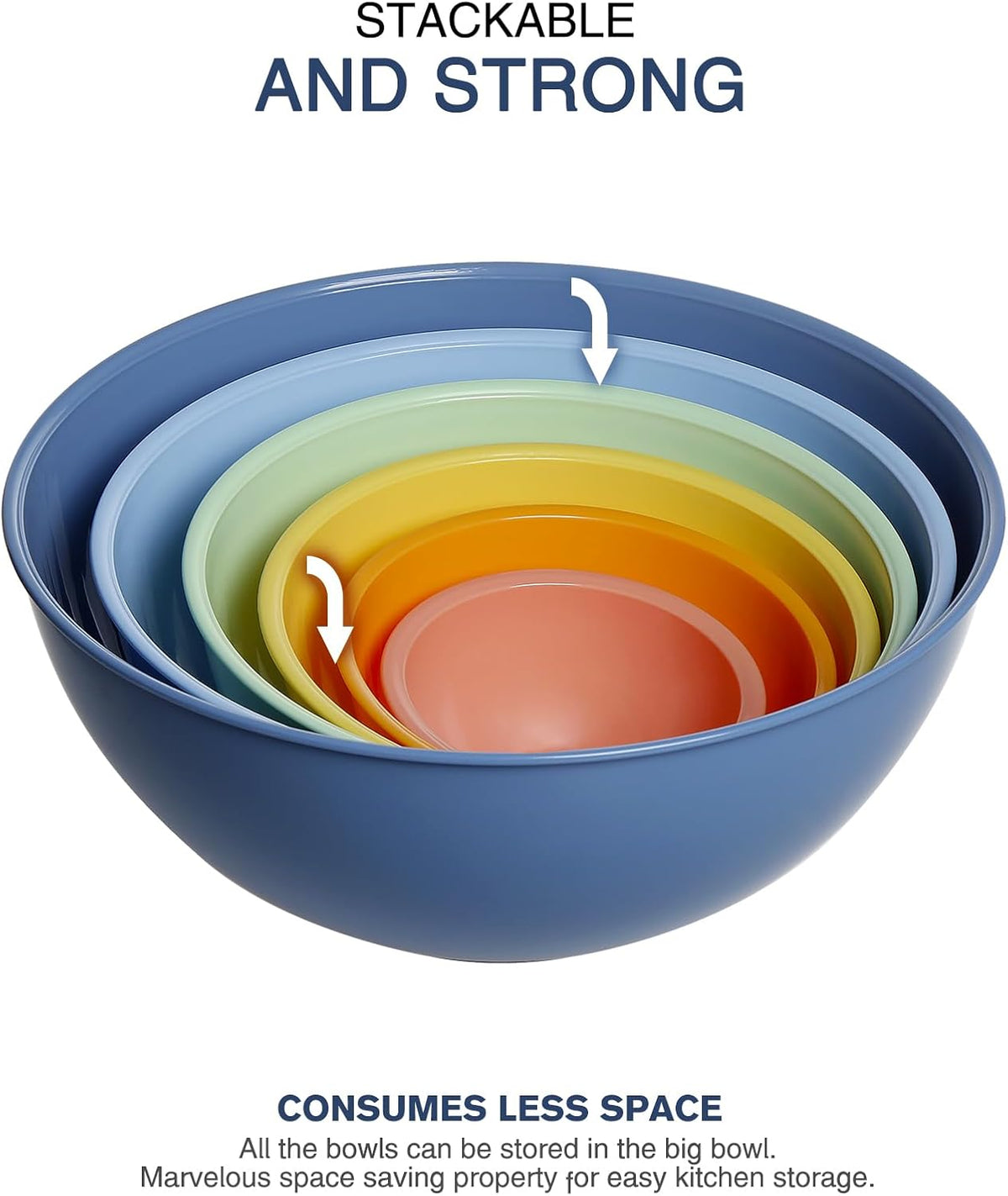 Purilite Select Plastic Mixing Bowl Set - PuriLite