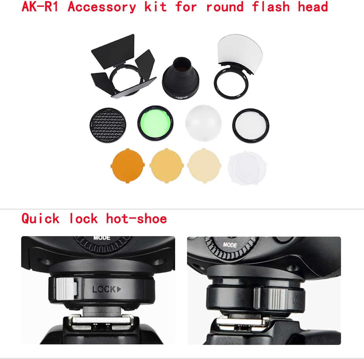 Godox V1 V1-C V1C Round Head Camera Flash for Canon Flash Speedlite Speedlight Light,76Ws 2.4G TTL1/8000 HSS,480 Full Power Shots,1.5s Recycle Time,2600mAh Li-ion Battery,10 Levels LED Modeling Lamp - PuriLite