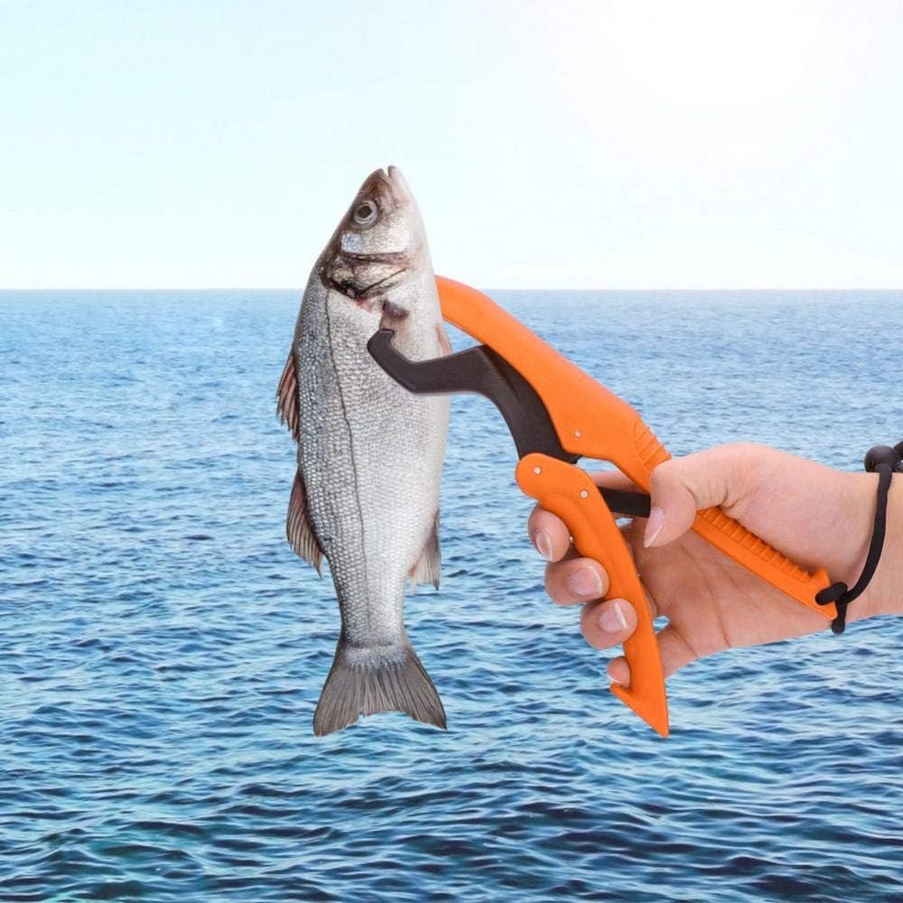 ABS Plastic Floating Fish Grip Zinc Alloy Fish Lip Gripper with Wrist Strip for Catching Fish No Hurt Auxiliary - PuriLite