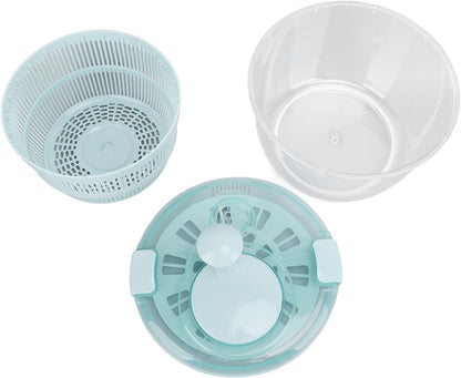 Salad Spinner Lake Blue 5L Fast Manual Washer Spinner for Vegetable Fruit Lettuce - PuriLite