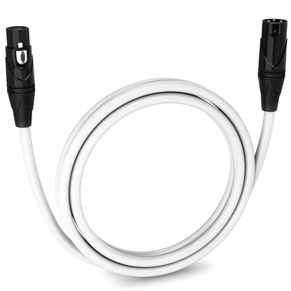 LyxPro 6 Feet XLR Microphone Cable Balanced Male to Female 3 Pin Mic Cord for Powered Speakers Audio Interface Professional Pro Audio Performance and Recording Devices - Blue - PuriLite