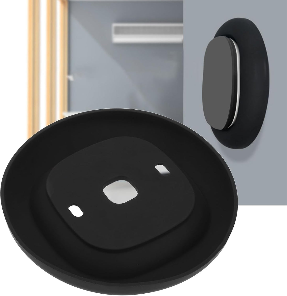 LT Easiyl Wall Plate Soft Silicone Wall Bracket Compatible with Ecobee3 Lite Compatible with Ecobee3 Smart Thermostat for Wall Plate Trim Wall Coverage - PuriLite