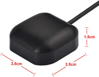 Bingfu Vehicle GPS Navigation Antenna Active GPS Antenna with Fakra C Right Angle Connector Compatible with Car Truck GPS Navigation Receiver System Factory DVD Stereo Head Unit - PuriLite