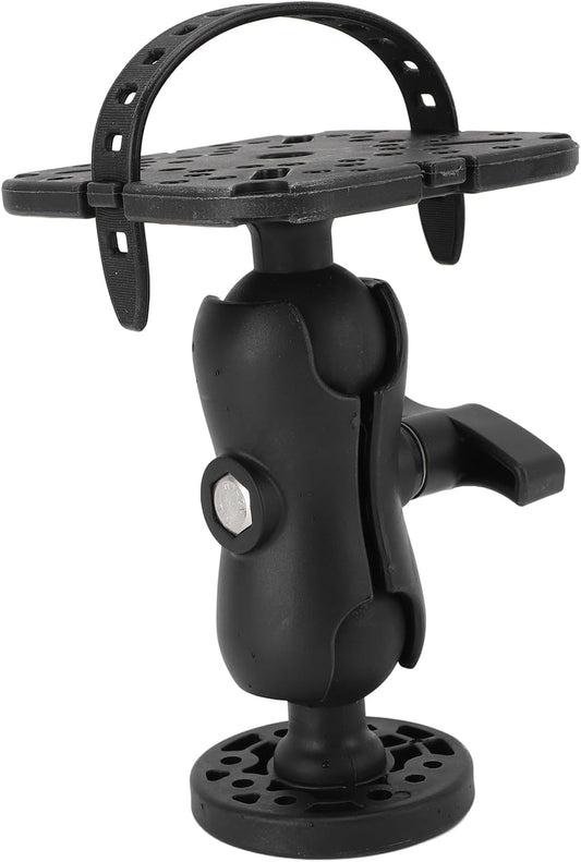 FAUOSWUK Fish Finder Mount Base, Boat Fish Finder Electronics Mount, Nylon Silicone Stable Clamping for Marine Boat Kayak Pontoon Canoe - PuriLite