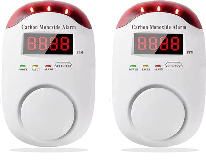 DYWL SECURITY Carbon Monoxide Detectors Portable Carbon Monoxide Detector for Travel Carbon Monoxide Detector Plug in Wall with LED Digital Display Voice Light Plug and Play - 1 Pack - PuriLite