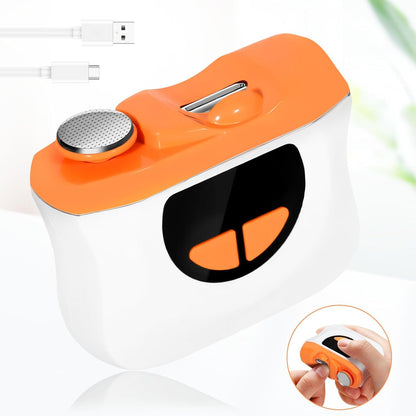 Casmoby 2025 Upgraded Electric Nail Clipper, 2 in 1 Electric Nail Clipper with 3 Speeds & LED Light,Fingernail Trimmer and Polisher with Nail Scraps Storage,USB Rechargeable Suitable for Kids, Senior - PuriLite