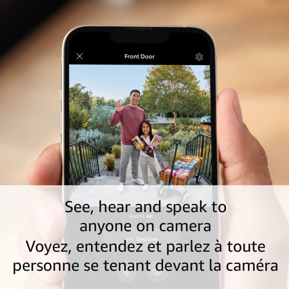 Ring Battery Doorbell Plus (newest model), Head-to-Toe HD+ Video, motion detection & alerts, and Two-Way Talk - PuriLite