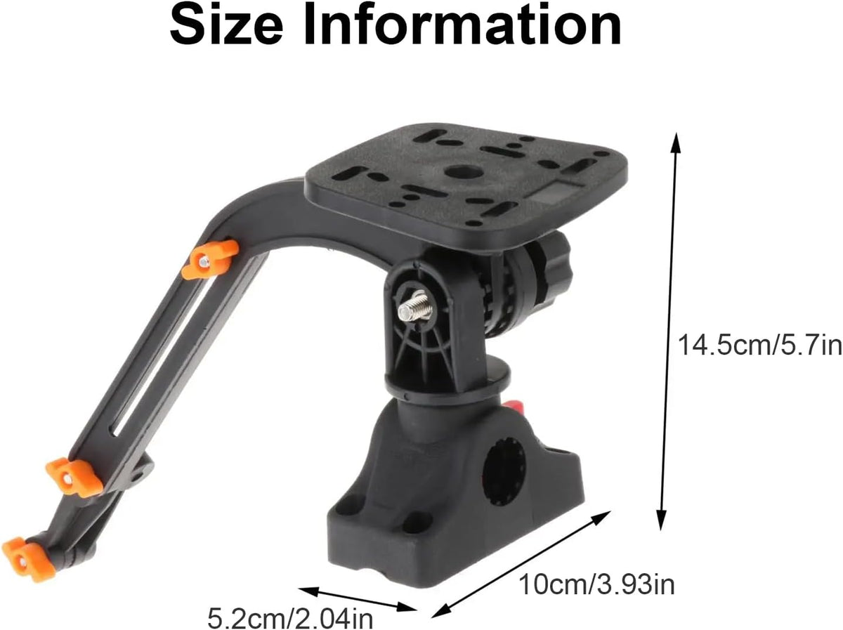 Kayaks Fish Finder Mounting Plate Electronic Mount Base Adapter for Kayaks Easy Installation Fish Finder Mount Base Adapter - PuriLite