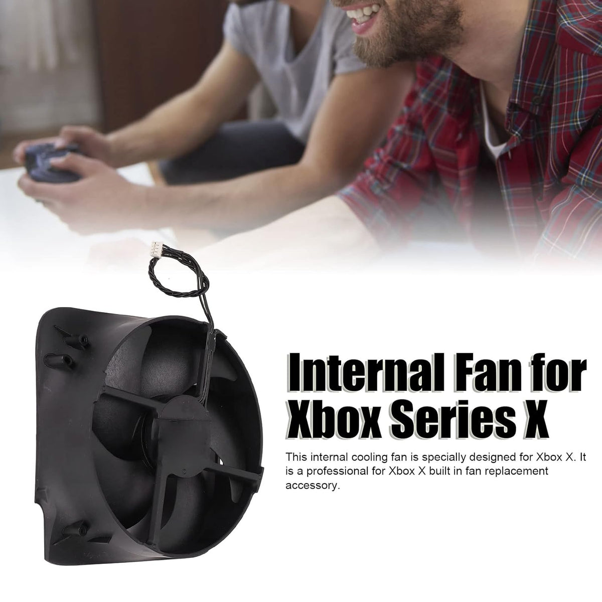 Internal Cooling Fan Replacement for Gaming Console Series X – Portable Silent Heat Dissipation Fan, 12V Plug-and-Play Cooling Accessory - PuriLite