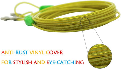 Petest 25ft Reflective Tie-Out Cable for Small Dogs Up to 35 Pounds - PuriLite