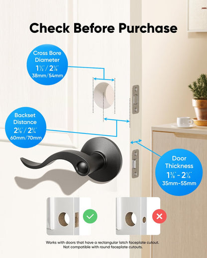 eufy Smart Lock C30, Keyless Entry Door Lock, Built-in WiFi Deadbolt, Smart Lock for Front Door, No Bridge Required, Easy Installation, App Remote Control, Auto Lock, Black - PuriLite
