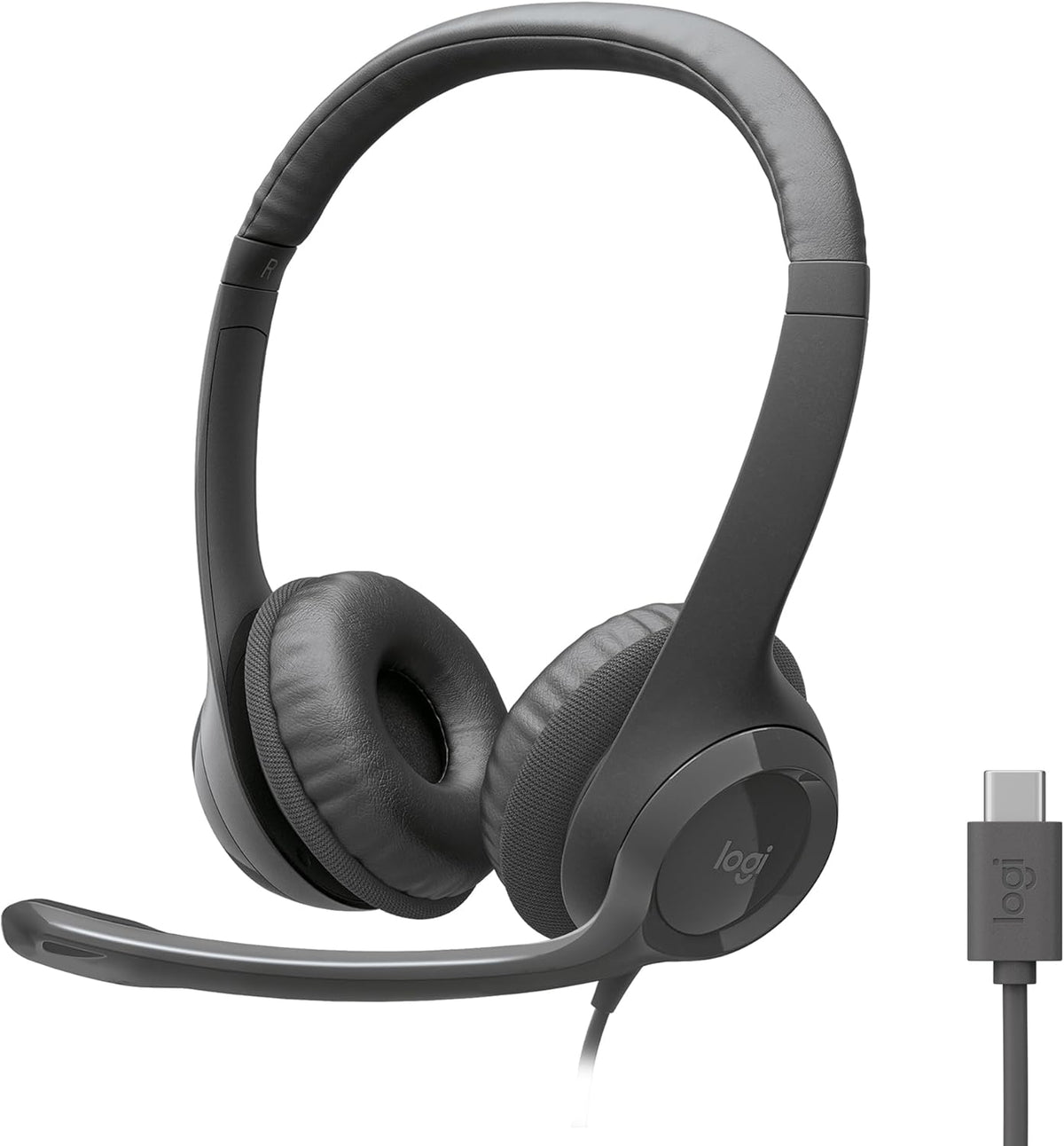 Logitech Zone 301 Wireless Bluetooth Headset with Noise-Canceling Microphone, Compatible with Windows, Mac, Chrome, Linux, iOS, iPadOS, Android – Graphite - PuriLite