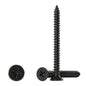#4 * 2" Wood Screws, Flat Head Phillips Black Stainless Steel, 100Pcs Corrosion Resistant for Wood, Drywall Applications, and Outdoor Use - PuriLite