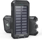 Solar Charger Power Bank Fast Charging - 30000mAh Portable Solar Phone Battery Panel Charger, QC3.0 Dual USB Port Battery Pack Charger Portable for All Cell Phones & Electronic Devices - PuriLite