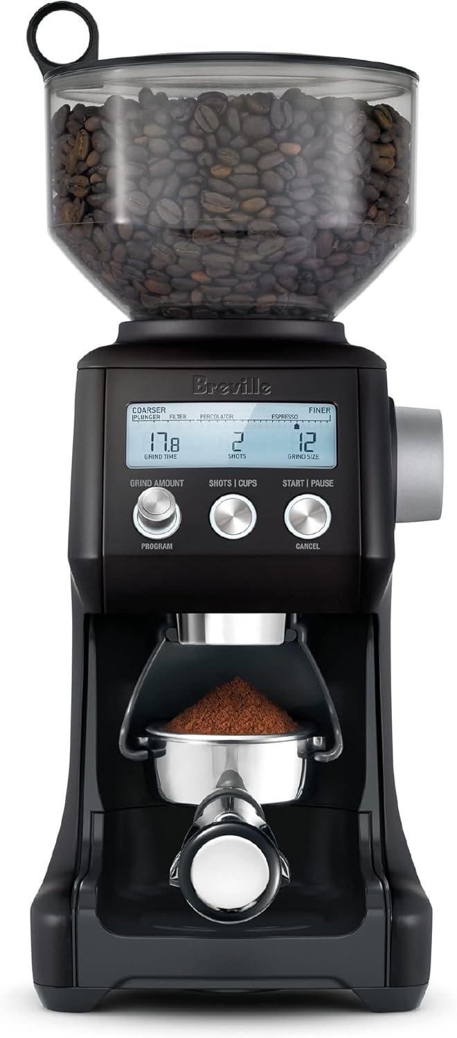 Breville BCG820BSS Smart Grinder Pro Coffee Bean Grinder, Brushed Stainless Steel - PuriLite