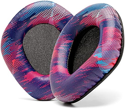 WC Upgraded Replacement Earpads for Corsair Void & Corsair Void Pro Wired & Wireless Gaming Headsets Made by Wicked Cushions | Improved Durability, Thickness, and Sound Isolation | (Red Camo) - PuriLite