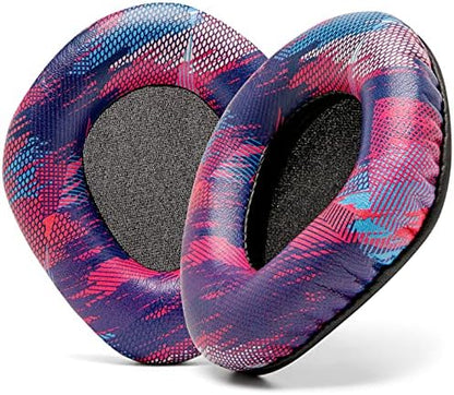 WC Upgraded Replacement Earpads for Corsair Void & Corsair Void Pro Wired & Wireless Gaming Headsets Made by Wicked Cushions | Improved Durability, Thickness, and Sound Isolation | (Red Camo) - PuriLite