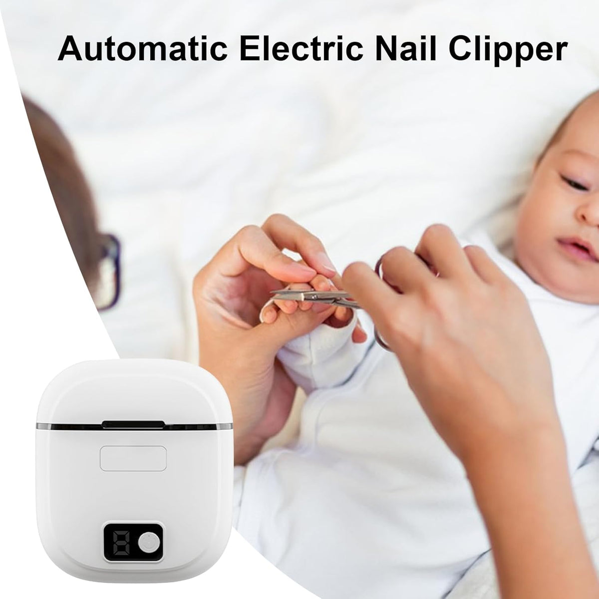 Automatic Nail Clippers | Electric Nail Cutter Adjustable Electric Toenail Clippers - Three-Speed Control Toenail with LED Light For Seniors, Relatives - PuriLite