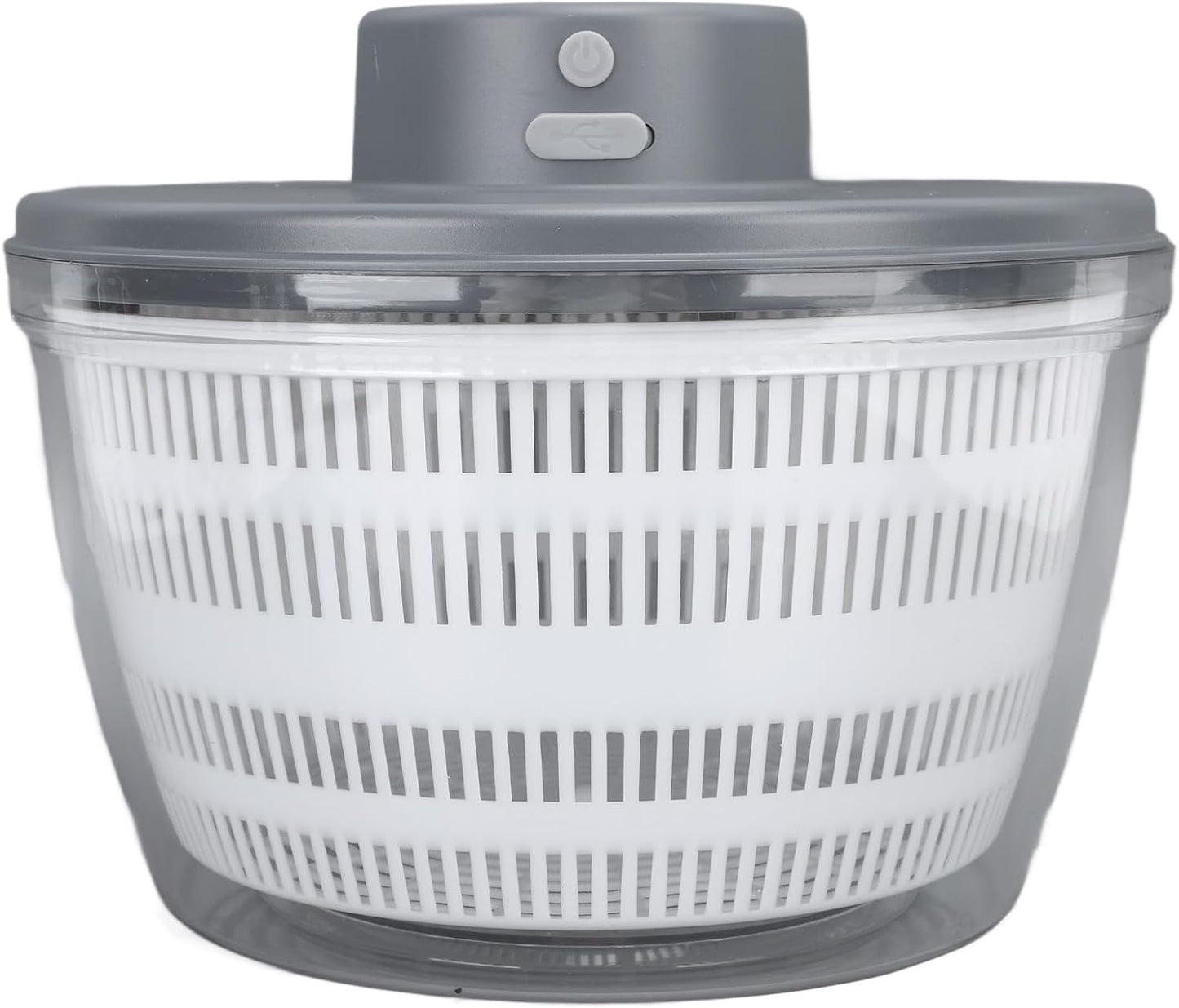 Vegetable Washing Machine Kneading Bowl, Multifunctional Spinner Dryer Vegetable Dryer Salad Mixer Salad Spinner Lettuce Dryer for Home Kitchen (Gray) - PuriLite