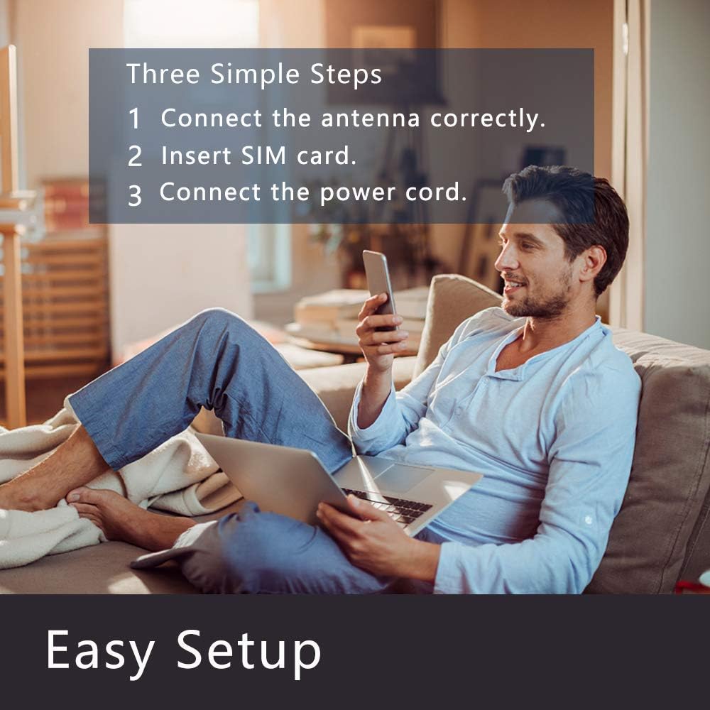 Wiflyer 4G LTE Wireless WiFi Verizon Router, 300 Mbps Best Hotspot with SIM Card Slot and USB Tethering for Home,RV，WE826-Q - PuriLite