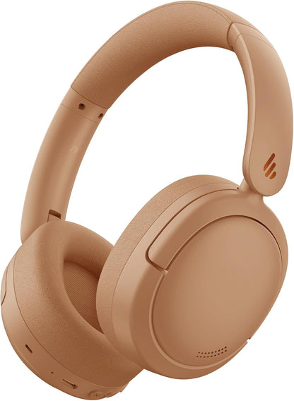 Edifier V80 Hybrid Active Noise Cancelling Bluetooth Headphones, Wireless Over Ear Headset with 45H Playtime, Wired Hi-Res Audio Fast Charging Multipoint Connection for Home Travel Office - Navy Blue - PuriLite
