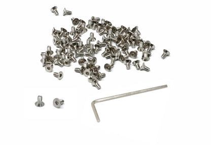 iexcell 5 Pcs M8 x 80mm Thread Pitch 1.25 mm Stainless Steel 304 Hex Socket Flat Head Cap Screws Bolts Kit - PuriLite