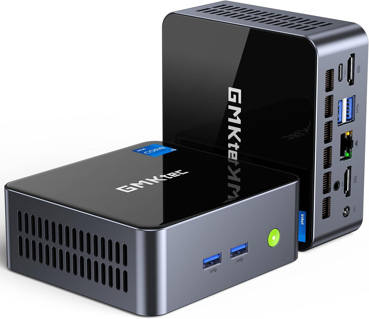 GMKtec Mini PC Intel Core i9 12900HK(14C/20T 5.0 GHz) W11 Pro, Desktop Computer 32GB DDR4 RAM+1TB NVMe SSD, Triple 4K Display, WiFi 6, BT5.2, USB-C M3 Plus - PuriLite
