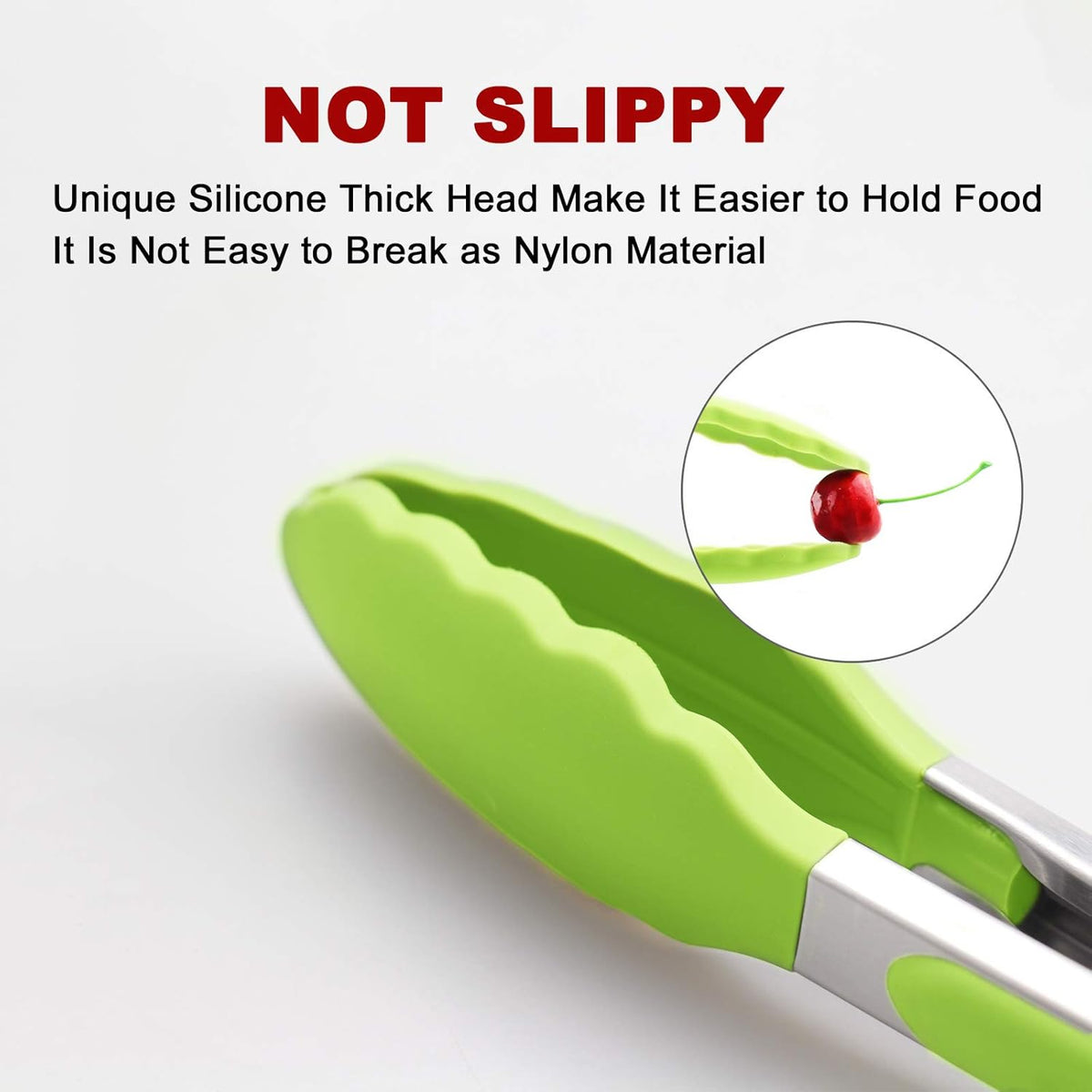 Purilite Select Silicone &amp; Stainless Steel Kitchen Tongs - PuriLite