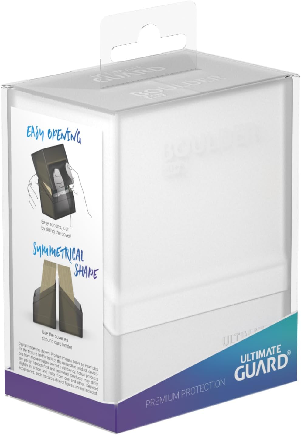 Ultimate Guard Boulder 100+ Classic, Deck Case for 100 Double-Sleeved TCG Cards, Onyx, Secure & Durable Storage for Trading Card Games, Soft-Touch Finish - PuriLite