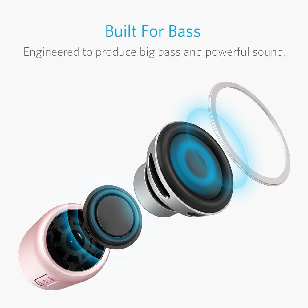Anker SoundCore mini, Super-Portable Bluetooth Speaker with 15-Hour Playtime, 66-Foot Bluetooth Range, Enhanced Bass, Noise-Cancelling Microphone - PuriLite