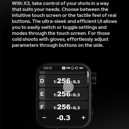 Godox X3-F X3F X3 F Touchscreen TTL Wireless Flash Trigger for Fuji, 2.4GHz Wireless, High Speed Sync, OLED Screen Adjustable Brightness TTL Speedlight Transmitter for Fujifilm Cameras (Autoflash) - PuriLite