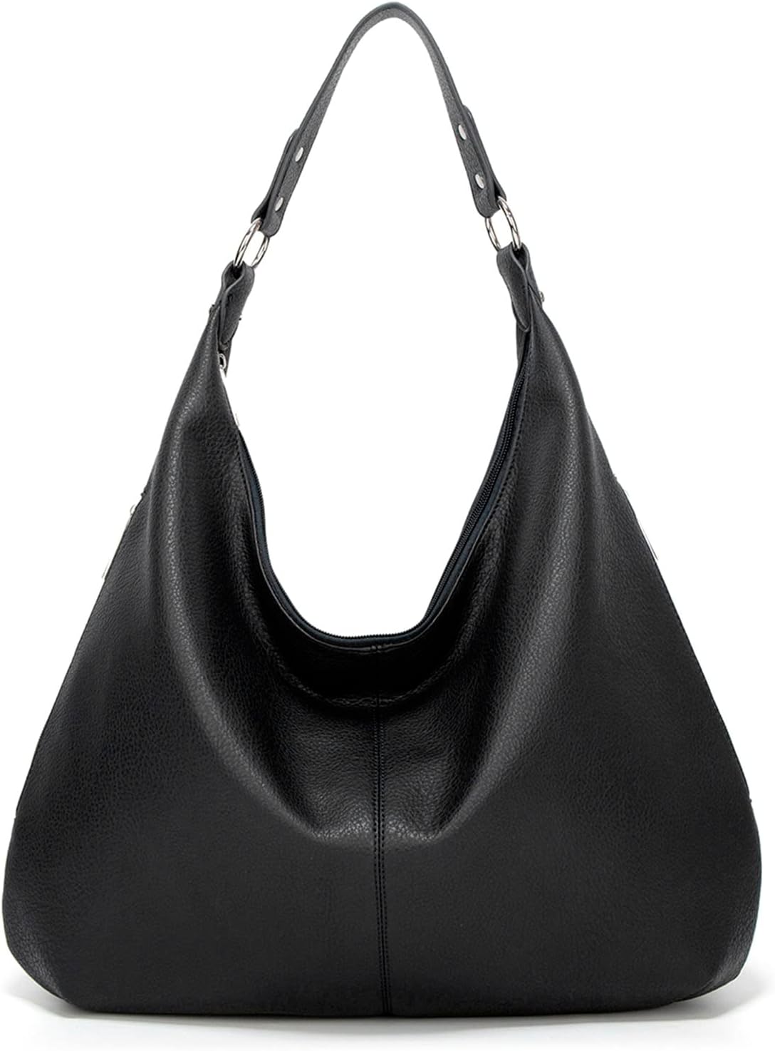Ashioup Hobo Bags for Women Soft PU Leather Shoulder Bag Vintage Slouchy Handbag with Zipper - PuriLite