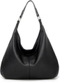 Ashioup Hobo Bags for Women Soft PU Leather Shoulder Bag Vintage Slouchy Handbag with Zipper - PuriLite