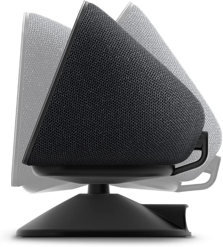 Echo Show 5 (3rd Gen) Adjustable Stand with USB-C Charging Port | Glacier - PuriLite