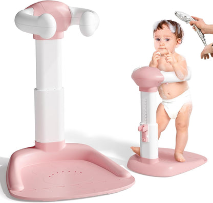 COOSEYA ® Baby Bathtub With Shower Stand Support|Anti-Pinch Soporte para Bañera de Bebé Adjustable Baby Shower Tower, Smart Water Flow Hug Tower for 6-36 Months, Ideal baby shower gifts - PuriLite
