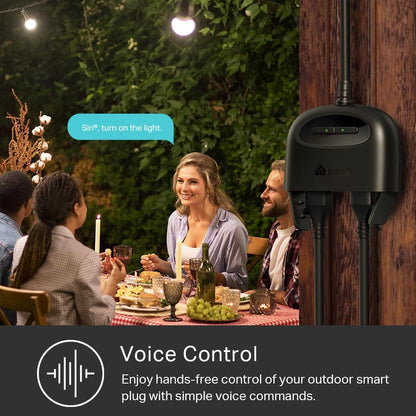 Kasa Smart Plug Mini by TP-Link (HS103P2) - Smart Home WiFi Outlet Works with Alexa, Echo and Google Home, No Hub Required, Remote Control, 2.4GHz WiFi Required, 15 Amp, UL Certified, 2-Pack, White - PuriLite