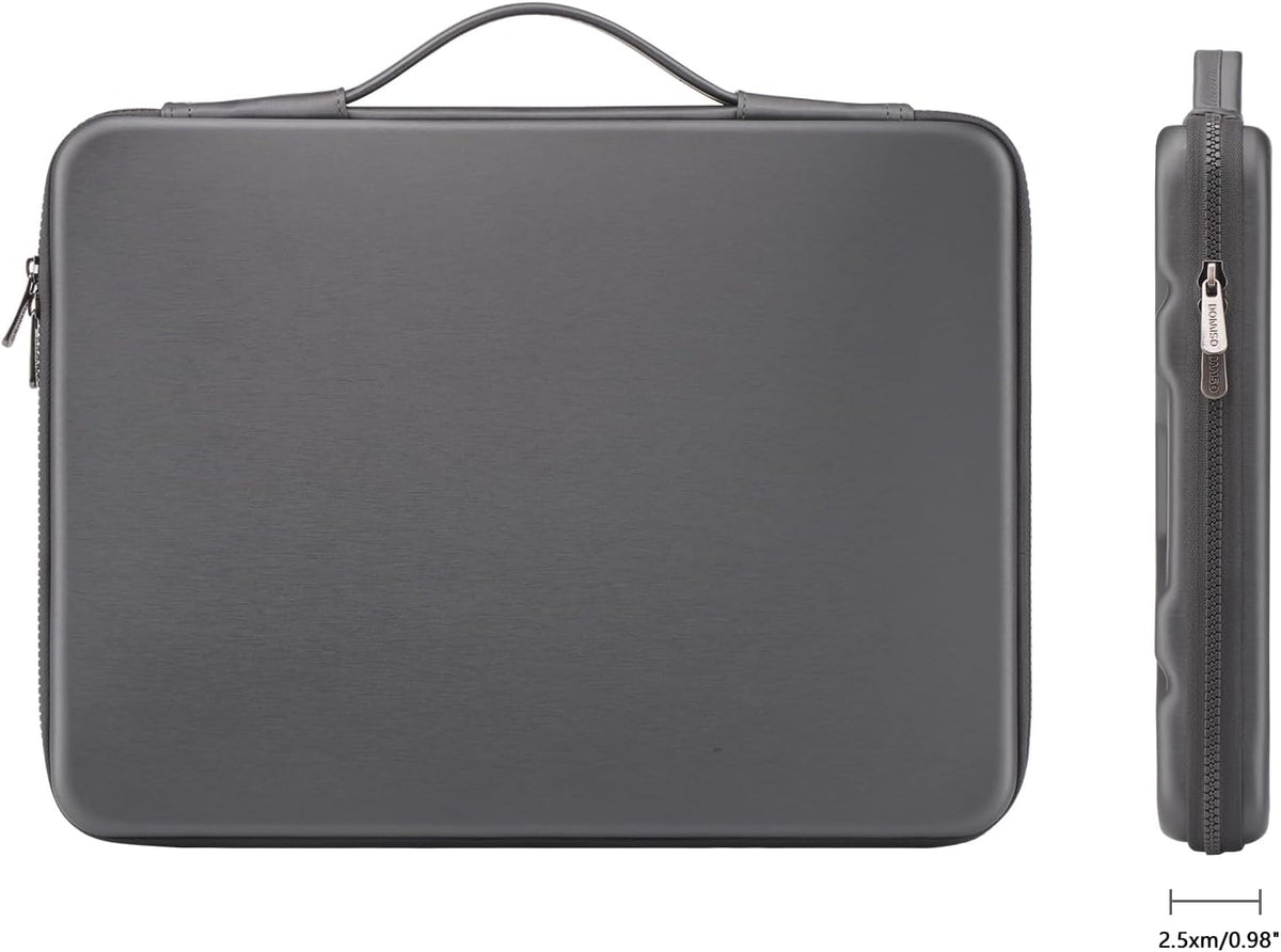 DOMISO 15.6 inch Laptop Sleeve with Handle Protective Shockproof Waterproof EVA Case for 15.6" Yoga 720 IdeaPad 310 320 ThinkPad T570/Legion 5 Gen 6/HP Envy 15/15.6" Notebooks, Dark Blue - PuriLite