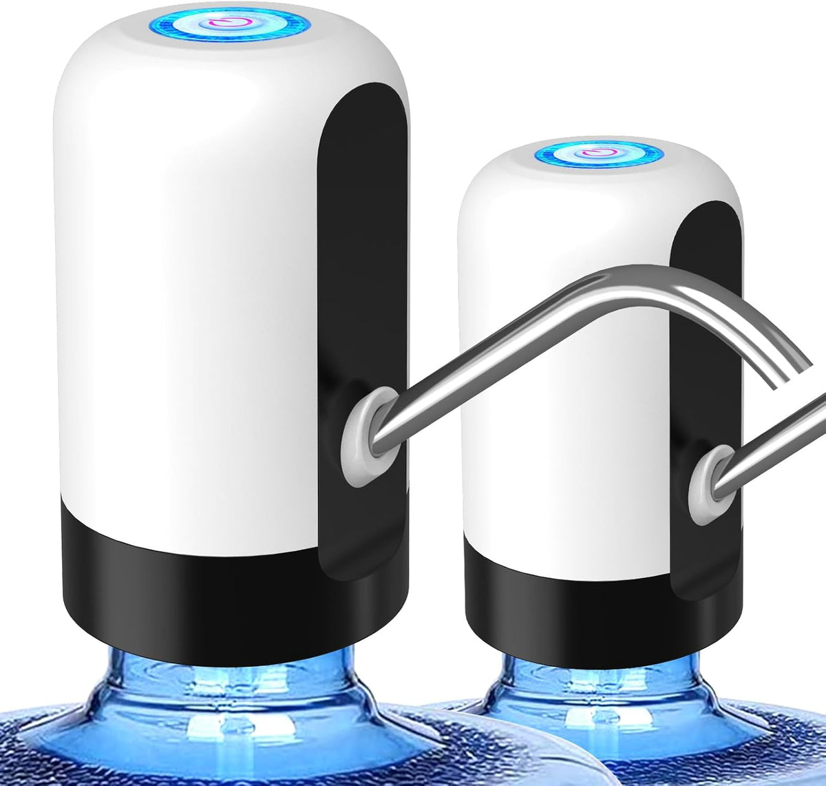 5 Gallon Water Dispenser Pump Rechargeable, Water Dispenser for 5 Gallon Bottle Bottom Loading, Portable USB Charging Automatic Drinking Mini Water Jug Dispenser - PuriLite