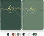 LSSH GmbH Vow Books - His and Hers Wedding Essentials, 28 Pages, 5.5" X 4" (Dark Green & Sage) - PuriLite