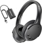 Holdsound Wireless Headphones for TV Watching, TV Headphones Wireless for Seniors with USB Transmitter, 25hrs, No Lip-Sync Delay, Plug and Play, Gifts for Elderly,Light Black - PuriLite