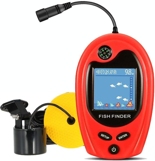 LUCKY Portable Fish Finder - Handheld Depth Detector for Kayak, Ice Fishing - Sonar Fish Detector - Fishing Gifts - PuriLite