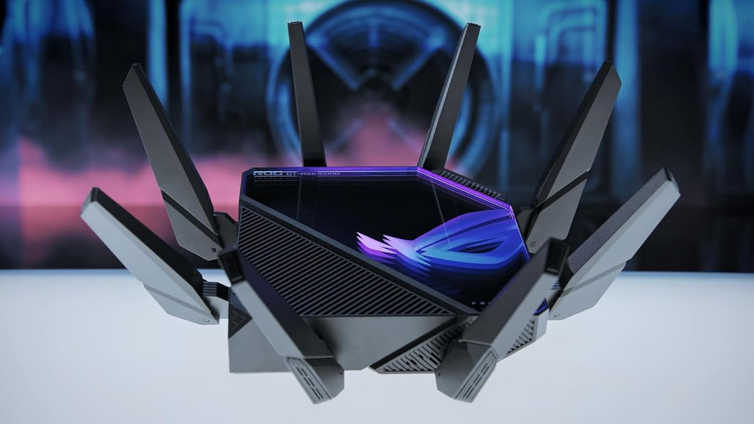 ASUS ROG Rapture WiFi 6E Gaming Router (GT-AXE16000) - Quad-Band, 6 GHz Ready, Dual 10G Ports, 2.5G WAN Port, AiMesh Support, Triple-Level Game Acceleration, Lifetime Internet Security, Instant Guard - PuriLite