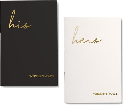 GroomBrideGifts Wedding Vow Book for His and Hers, Soft Touch, Perfectly Sized Bride and Groom Vow Books, Wedding Essentials, Wedding Registry Ideas, His and Hers Gifts - PuriLite