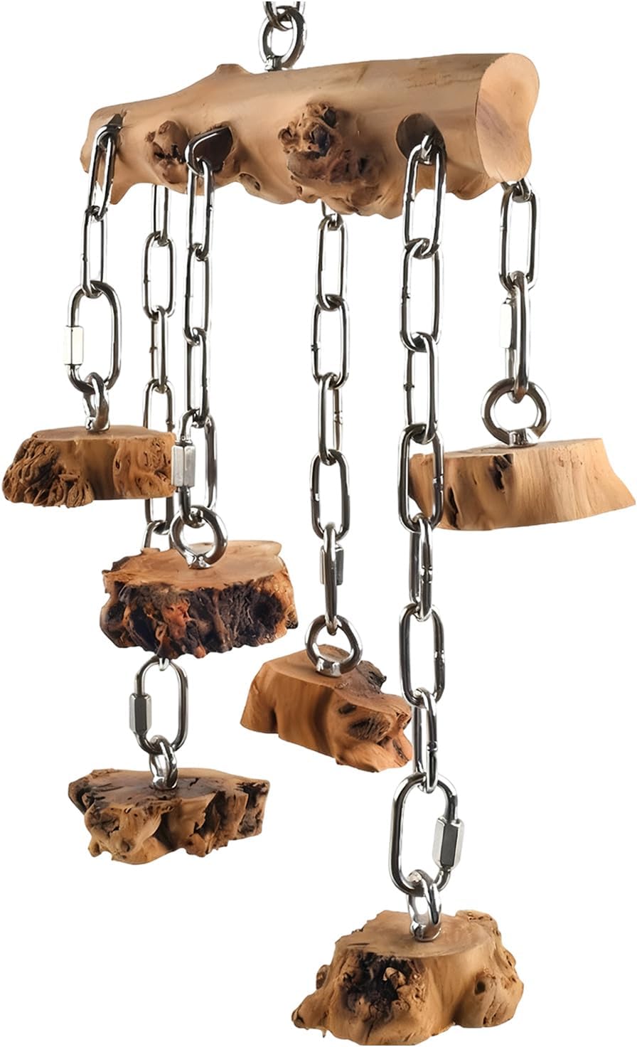 Interactive Bird Chewable Toy Wood Texture Bill Care Hanging Plan Mental Encouragement Rustless Bird Dolls Bird Keeping Supplies Pet Care Mental Exercise Hanging Plan