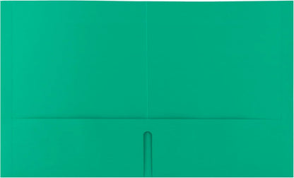 Hilroy Twin Pocket Portfolios, 9.5" x 11.75", 4-Pack, Assorted Colours (06042) - PuriLite