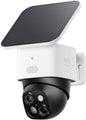 eufy Security SoloCam S340, Solar Security Camera, Wireless Outdoor Camera, 360° Surveillance, No Blind Spots, 2.4 GHz Wi-Fi, No Monthly Fee, HomeBase S380 Compatible - PuriLite