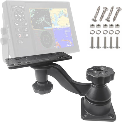 Beigaoxu Cross arm Fish Finder Mount HB01, Used to Fix Fish Finder and Chart Plotters, Compatible with More Marine Electronic Devices Such as Garmin, Lowrance, Etc - PuriLite